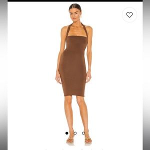 Halterneck Dress in Chocolate 🍫